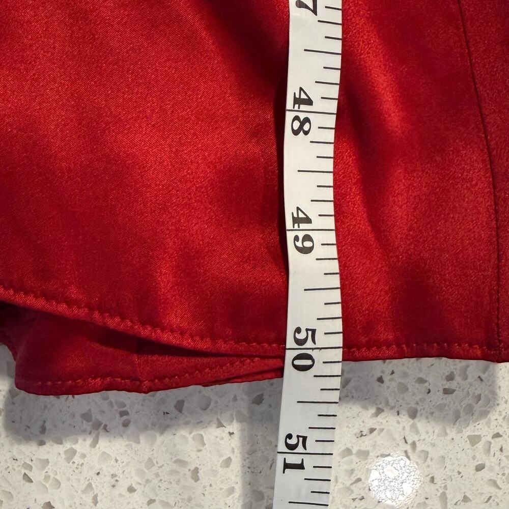 Reformation Red 100% Silk Satin Slip Maxi Dress Cocktail Elegant Quiet Luxury S - Picture 10 of 10